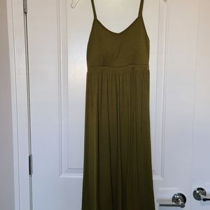 Olive green dress